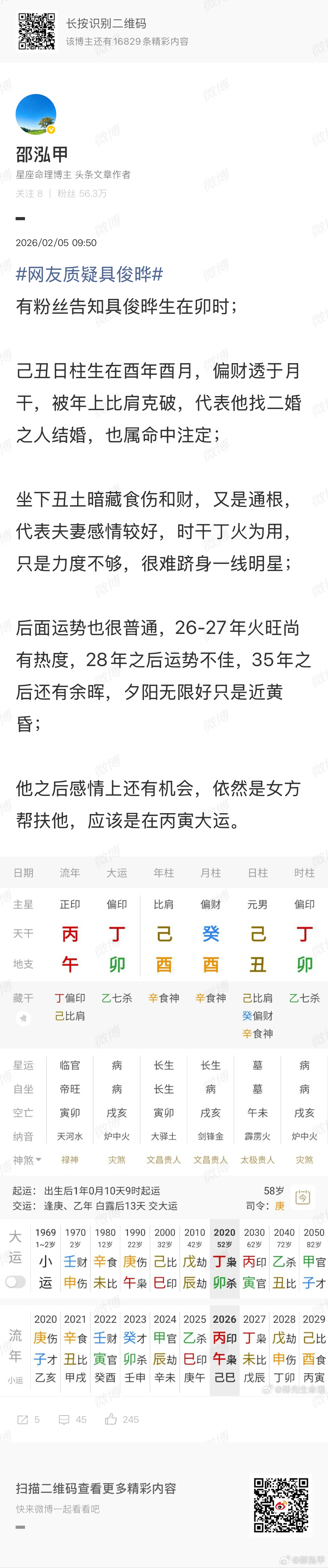 许雅钧辟谣具俊晔被赶出大S豪宅具俊晔这两年还有热度，全是和大S有关 