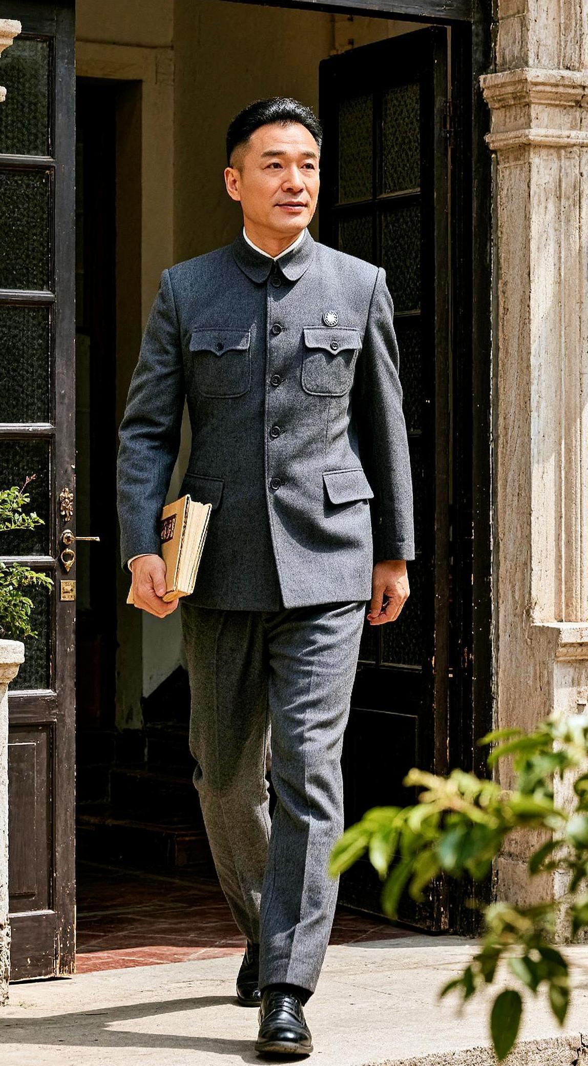 AI中山装写真  抖音ai创作