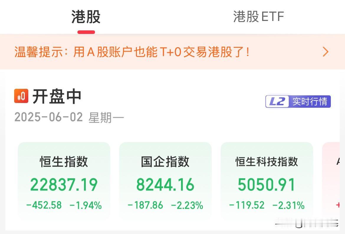 A股假日休息！港股周一开盘，宁愿不开盘啊

这走的不对啊，不是应该上涨，让人看的