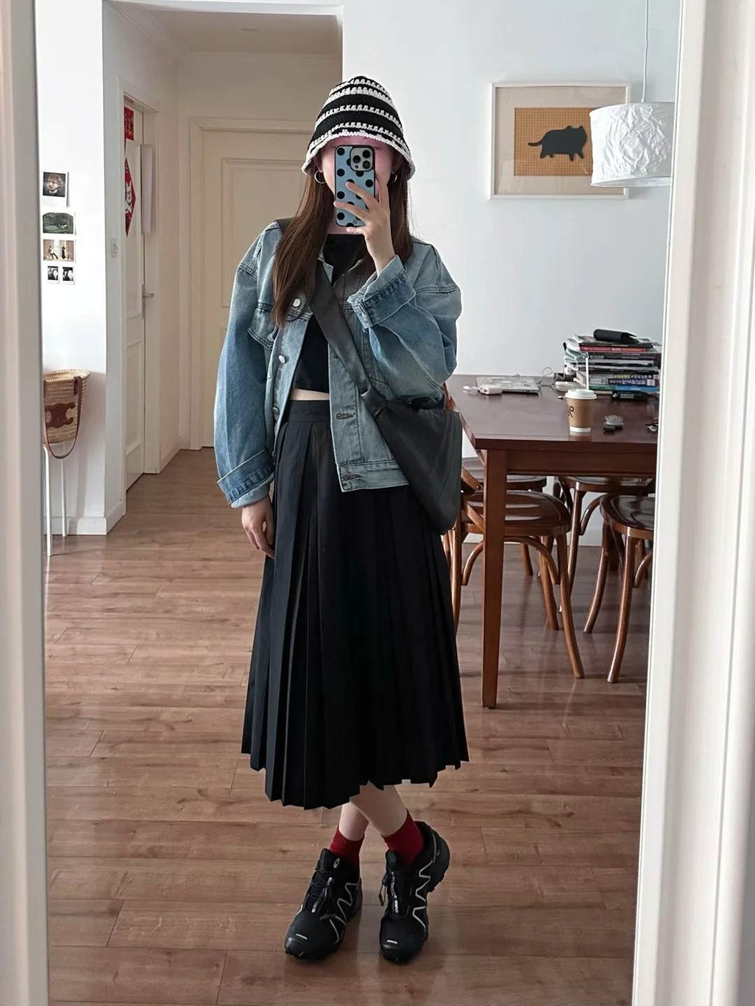 salomon配小黑裙✌️