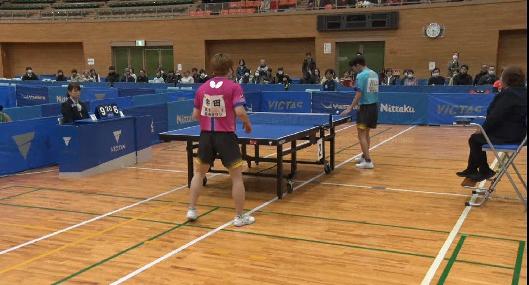 2026日本伦敦世乒赛第五人选拔赛男单决赛宇田幸矢3-0川上流星宇田幸矢成为日本