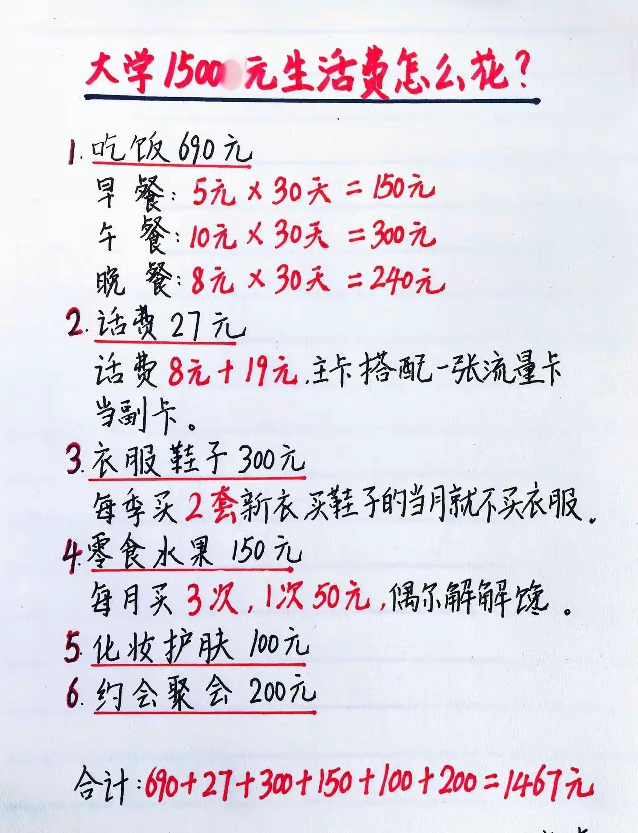 吃饭这点钱不够吧。