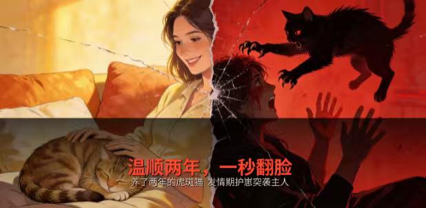 养了2年的猫突然“翻脸”：女子被攻击致颅部3级损伤，打了6针疫苗
“养猫两年，它