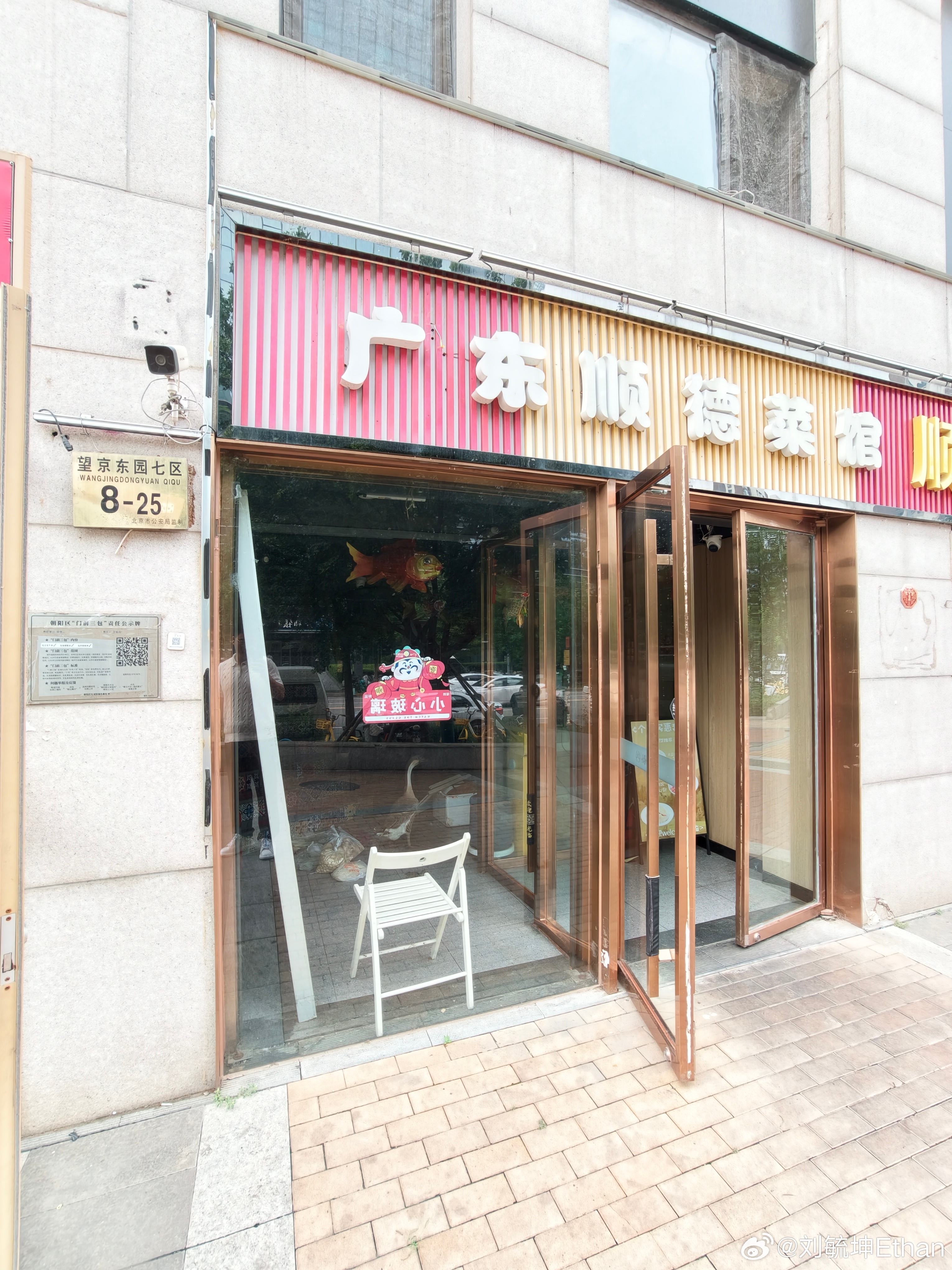 公司楼下买早餐，发现一只新鲜的大鹅… 北京·浦项中心