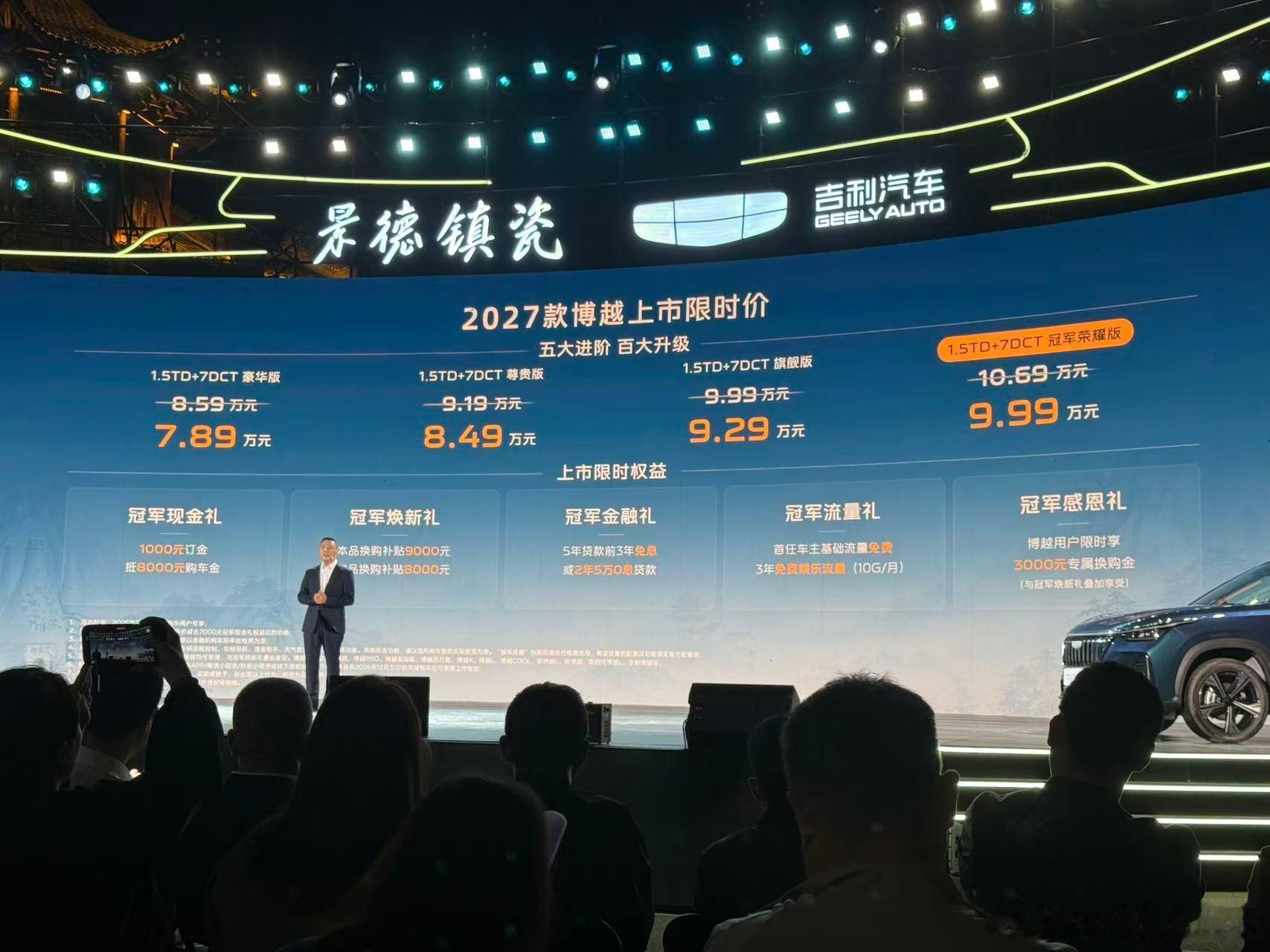 2027款博越价格来了：1.5TD+7DCT 豪华版 7.89万元1.5TD+7