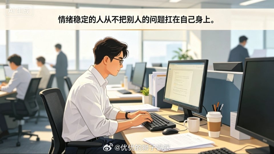 职场里，能稳住情绪的人，才能保持住自己的节奏不知道你有没有过这种经历，早上刚到公