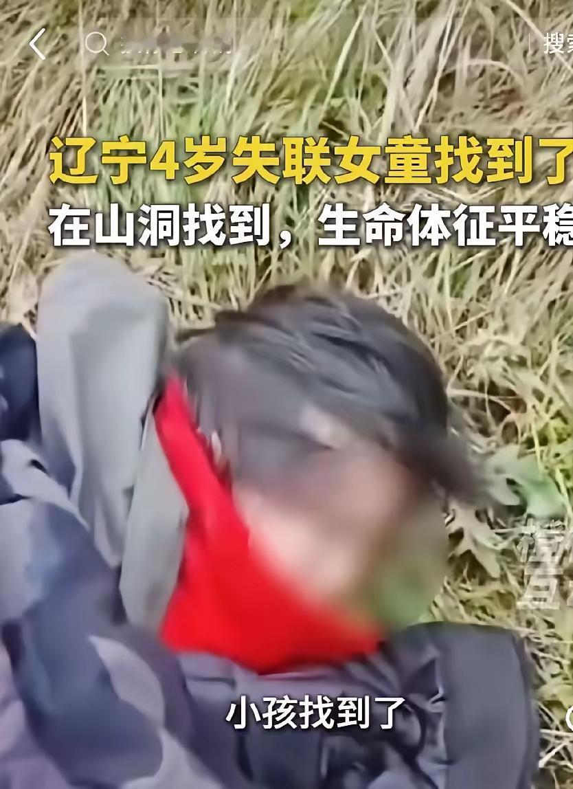 辽宁，失踪四岁小女孩已经找到了！
​小朋友嘴里一直在说：不要拉我，不要拉我！
​