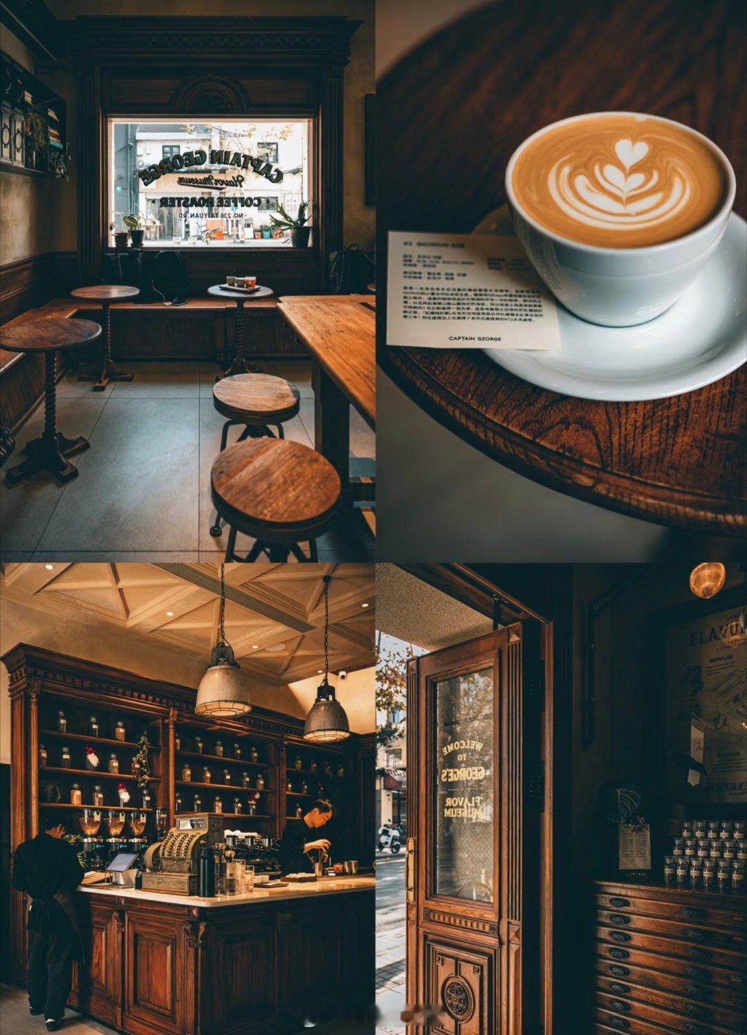 趁着午休去找了一家评分超高的咖啡店CaptainGeorge 风味博物馆第一次去