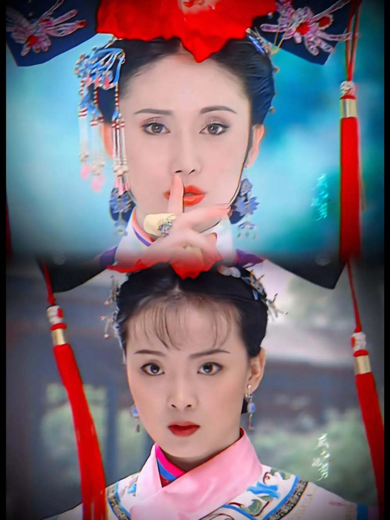 网友脑洞要是《还珠格格》里的令妃和晴儿黑化，小燕子和紫薇怕是活不过五集！别看她俩