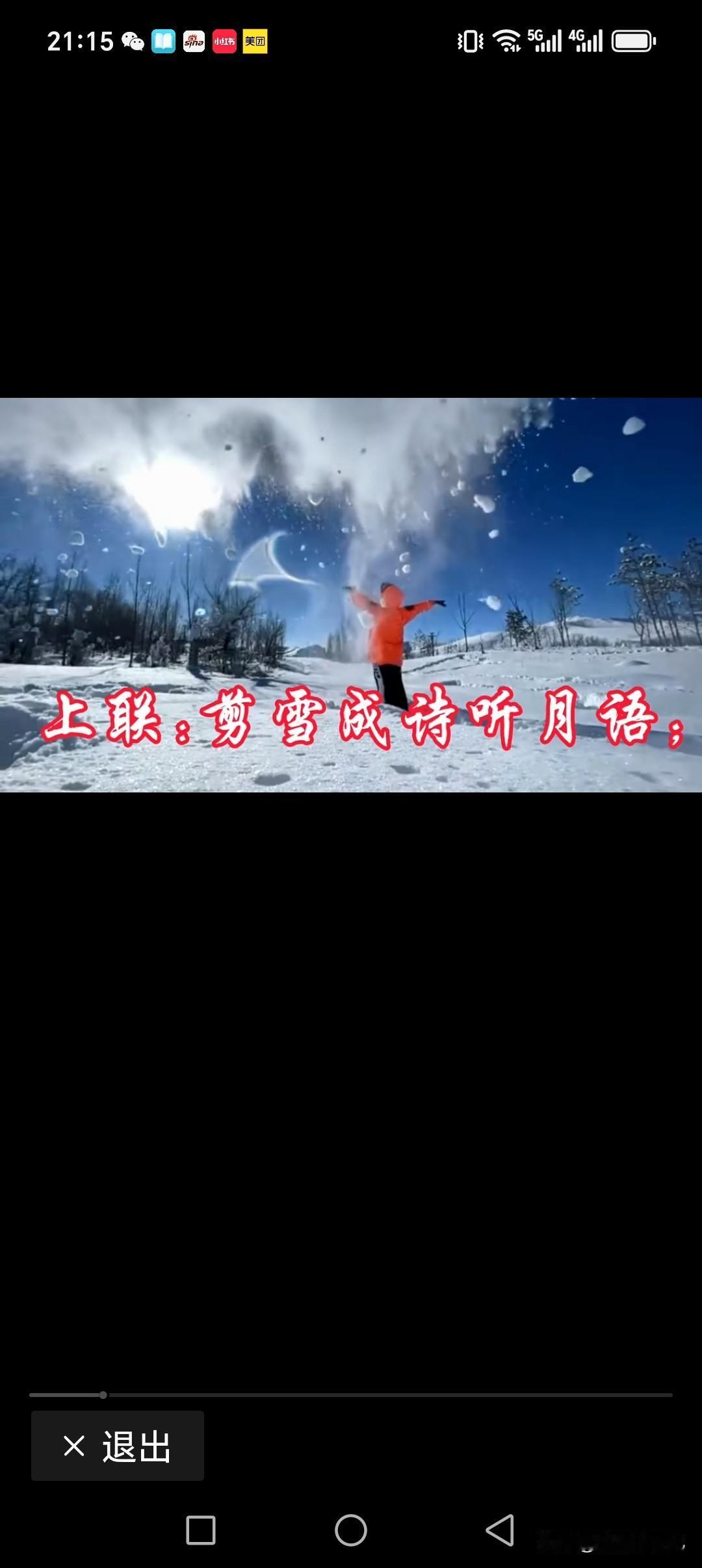 上联:剪雪成诗听月语
下联:映画成卷唱岁歌