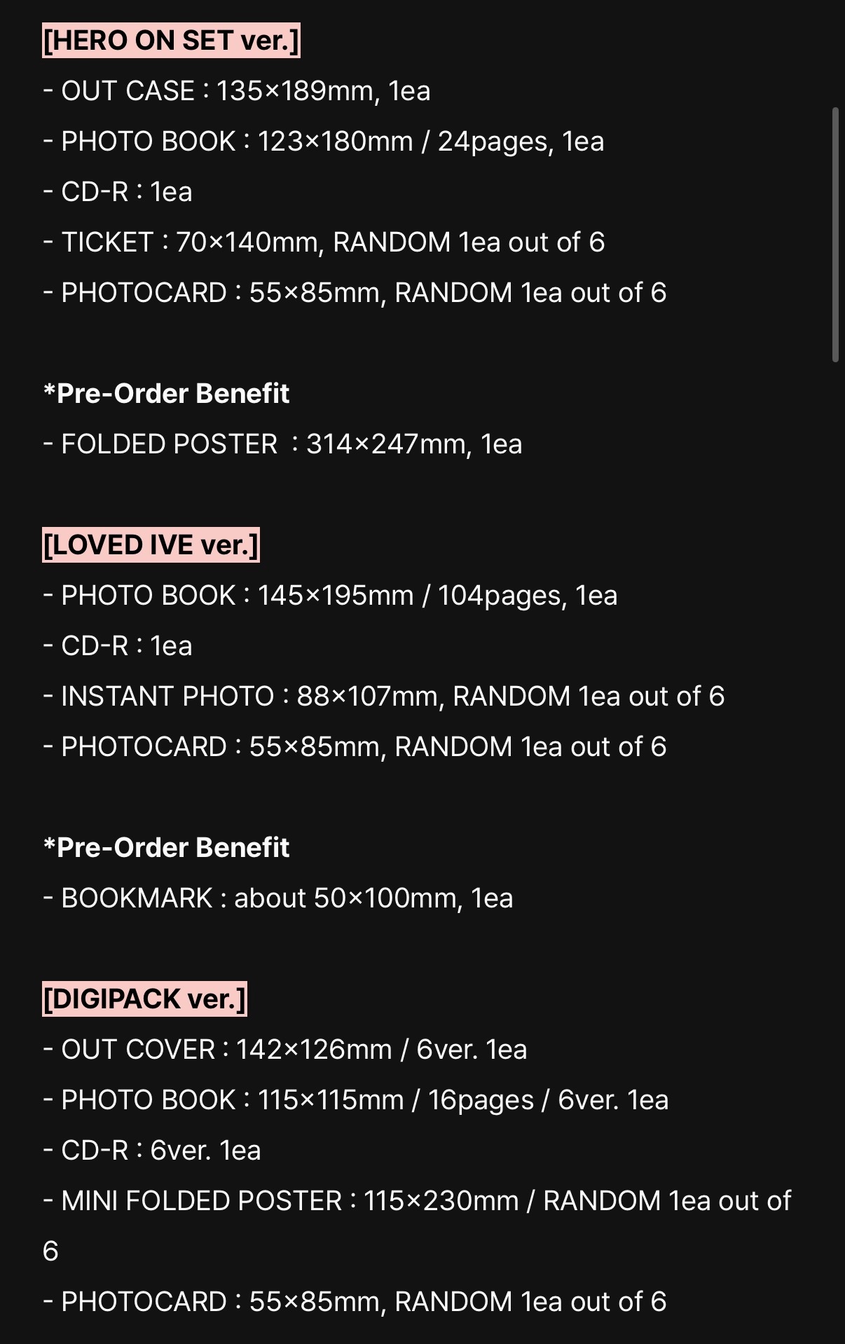 IVE EP [Looks Can Kill]专辑版本GIRL HERO ver