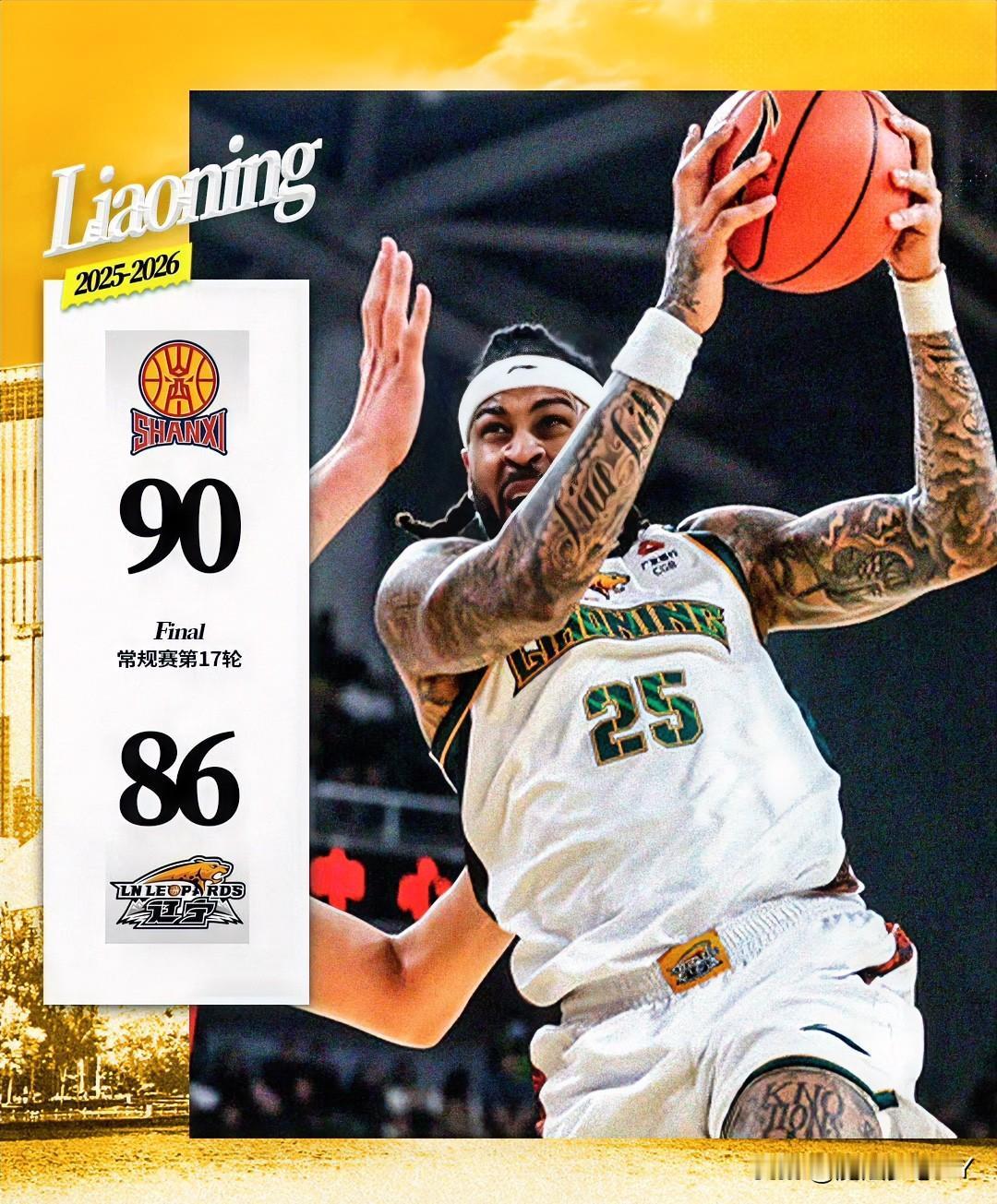 不出意外，
意外还是出了，
还是那句话，双外援的辽宁男篮
客场拼成这样已经虽败犹