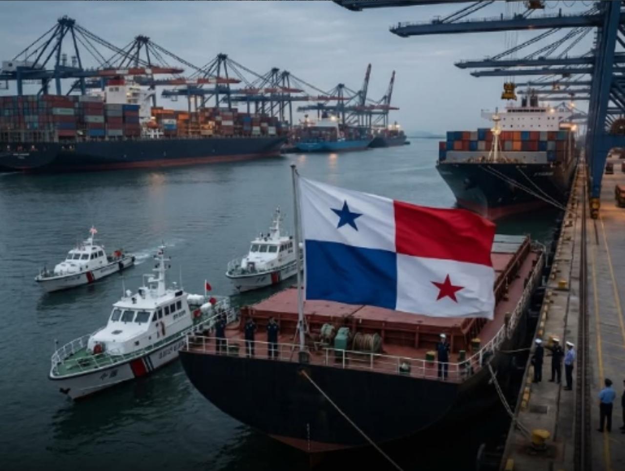 货轮纷纷撤掉巴拿马国旗，这下轮到美国不爽了！

短短半个月，中国港口对巴拿马籍船