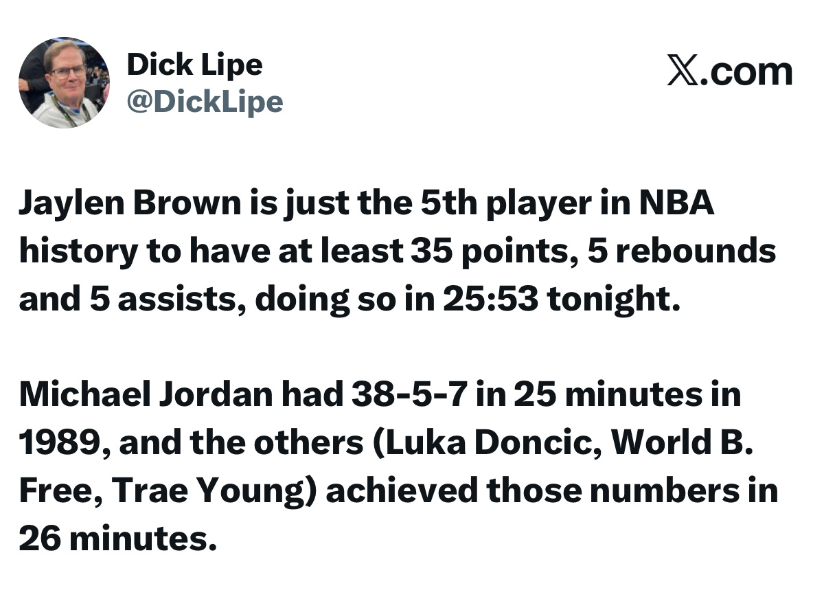 凯尔特人国度 JB打出MJ的数据，好像也没啥意外的 ☘️ 👀 ​​​