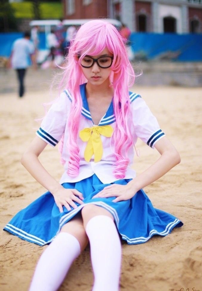 #陈都灵早期cos# 陈都灵早期cos照：嘟嘟确实没丑过[喵喵] ​​​