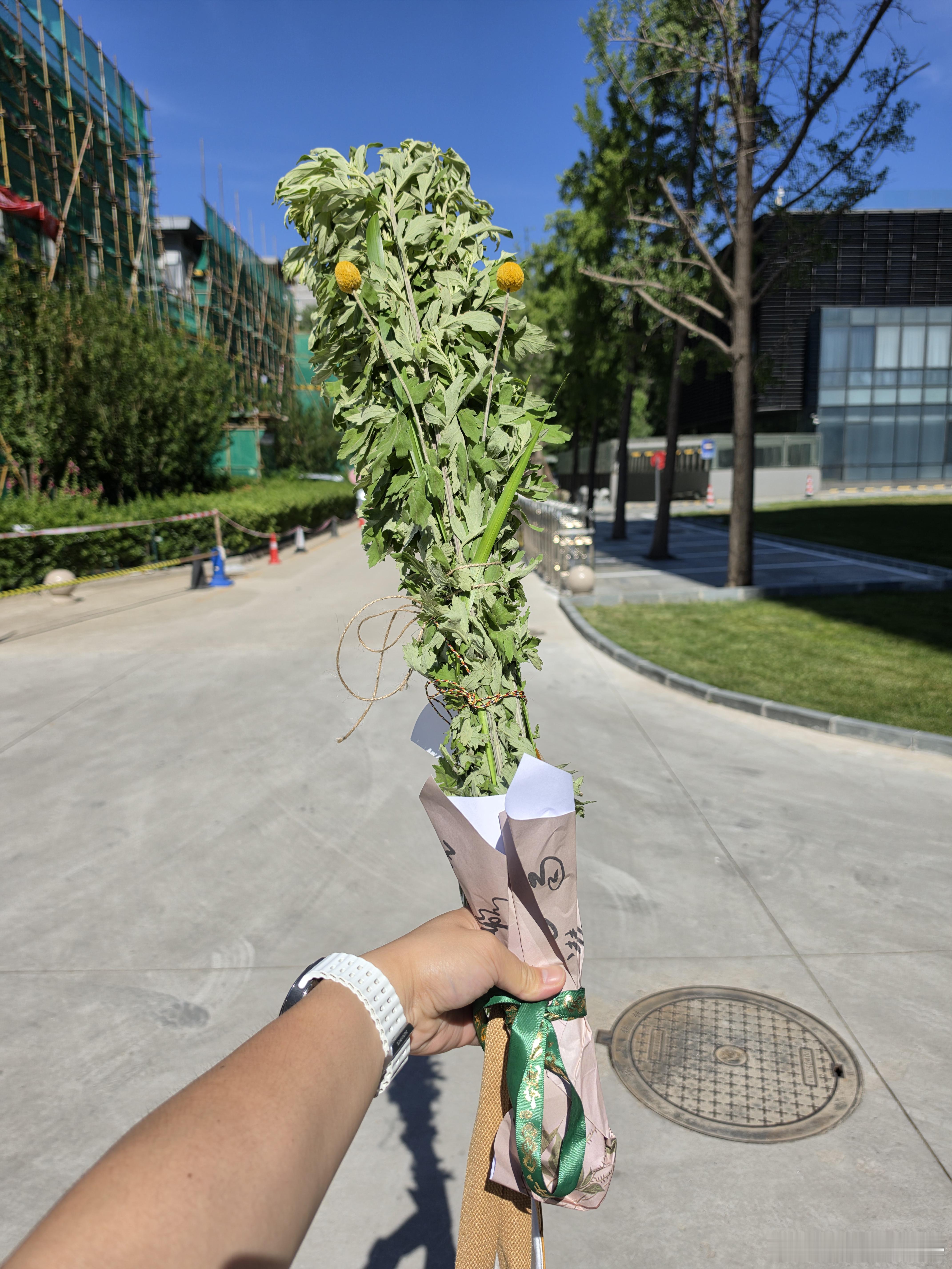 单位的端午节活动全是手工制作，硬是给我一个男的控住了一个半小时