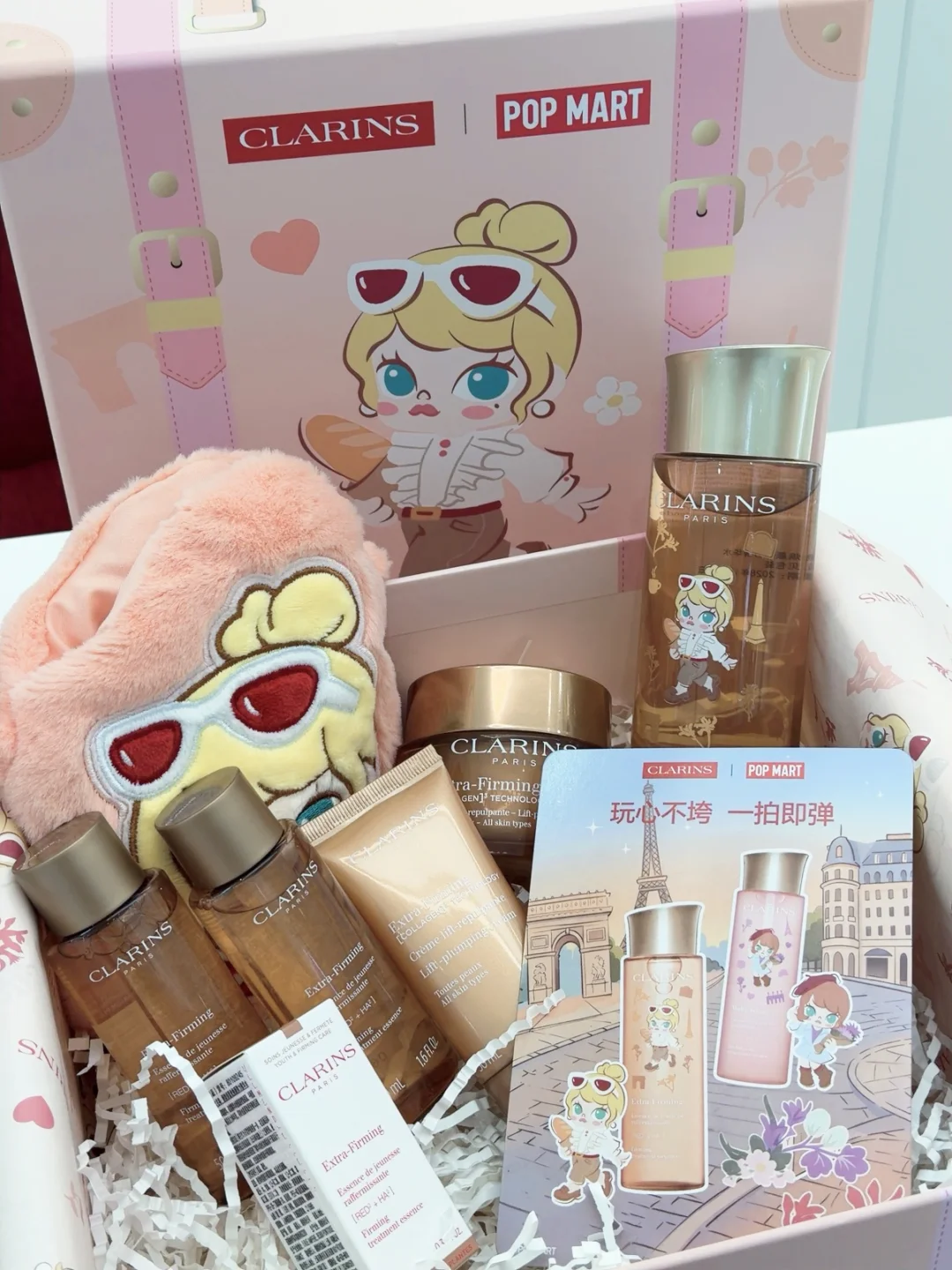 娇韵诗×泡泡玛特联名直接戳中少女心✨
