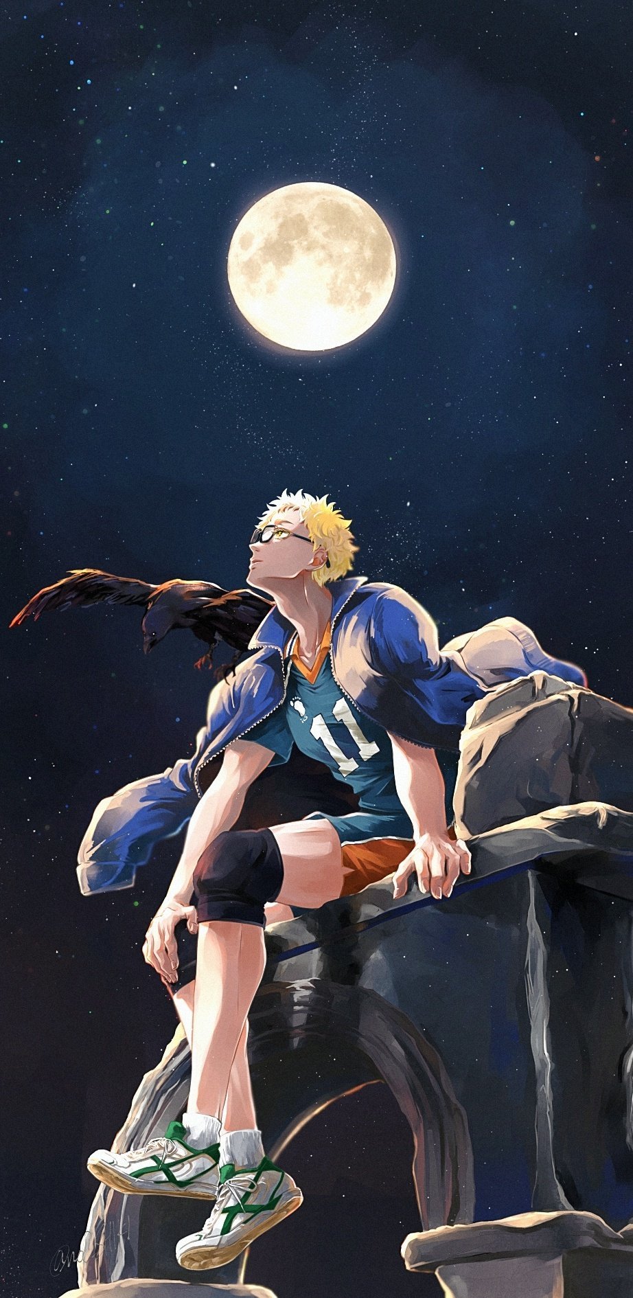 #排球少年##漫视界企划# 月岛萤🌕  x：no0_SHIKI ​​​