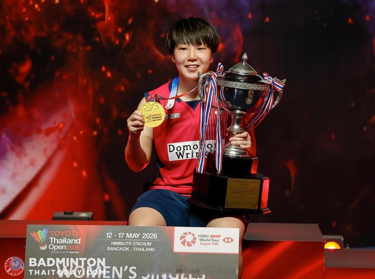 🏸泰国公开赛🇨🇳国羽1金2银收官！丹麦🇩🇰成最大赢家★男单：🏆安东森