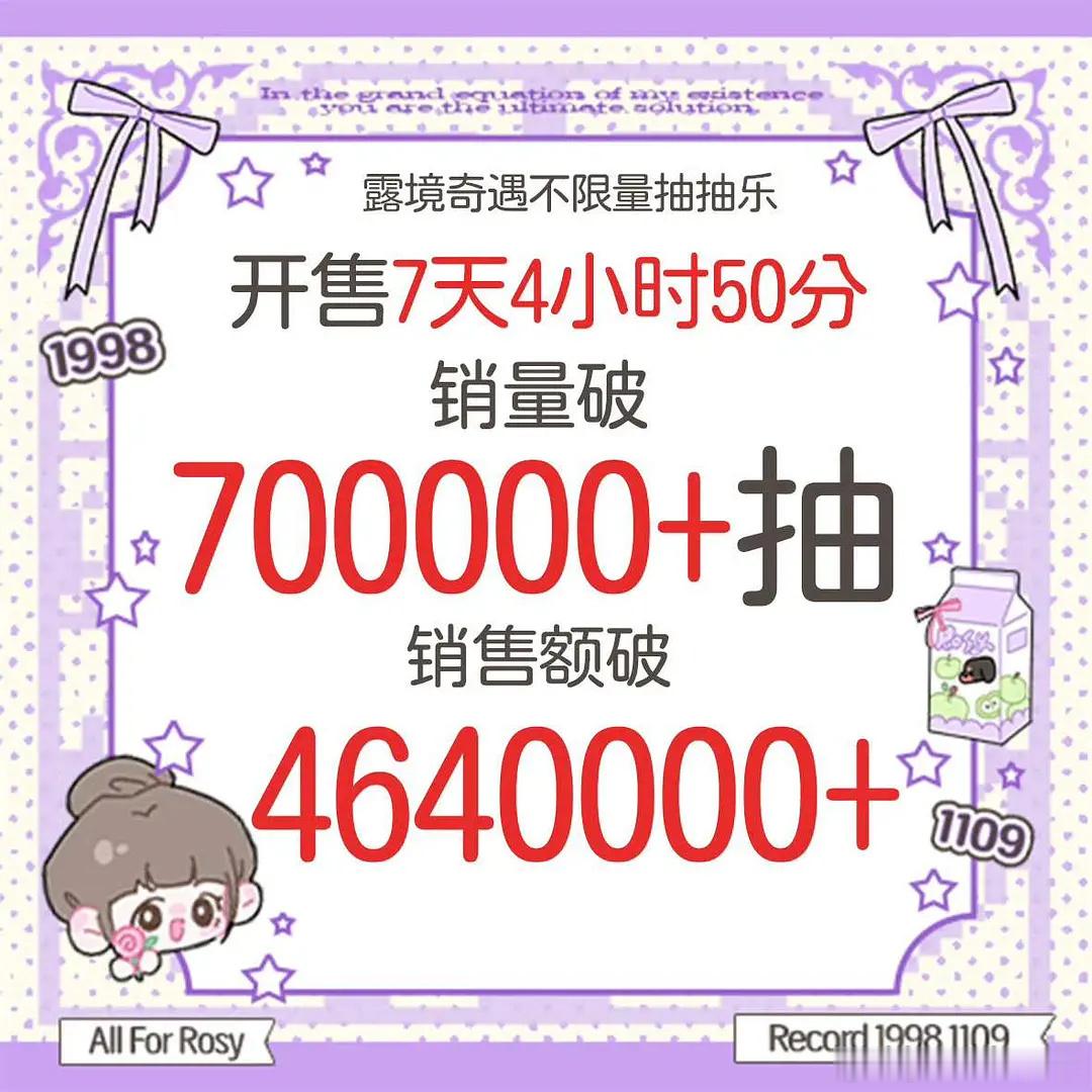 赵露思ccl70w+抽，🌸销量+销售额双断层第一☝🏻，年冠女王👸🏻好🐮