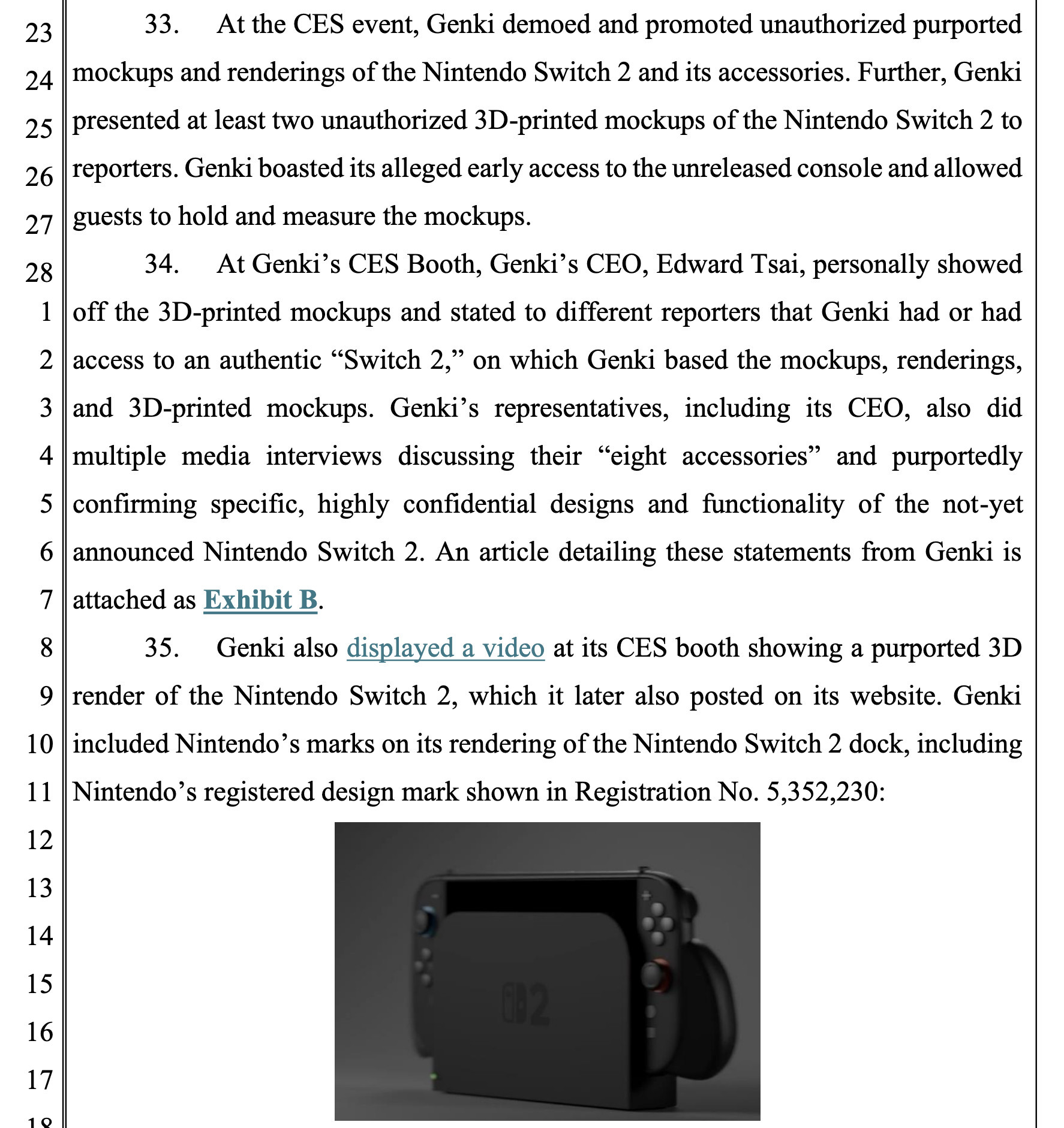 【任天堂起诉泄露Switch 2配件商】任天堂于2025年5月4日对游戏配件制造
