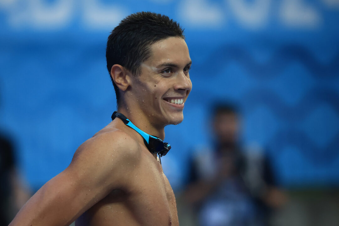 罗马尼亚游泳锦标赛男子200自：波波维奇1分45秒89轻松夺冠