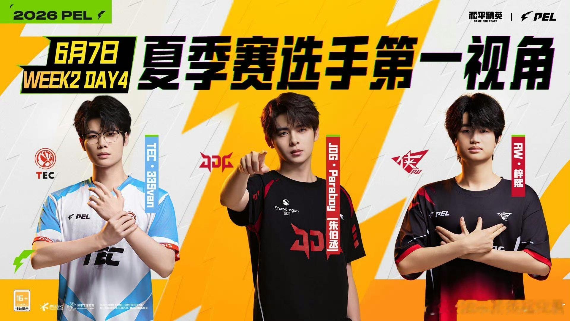 和平精英职业联赛 【2026PEL夏季赛】选手第一视角 常规赛 Week2 Da