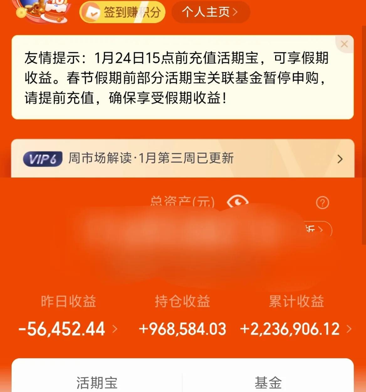 万日长投第2905天，昨天基金收益-5W。昨天本来应该是要有个不错的收益的，但是