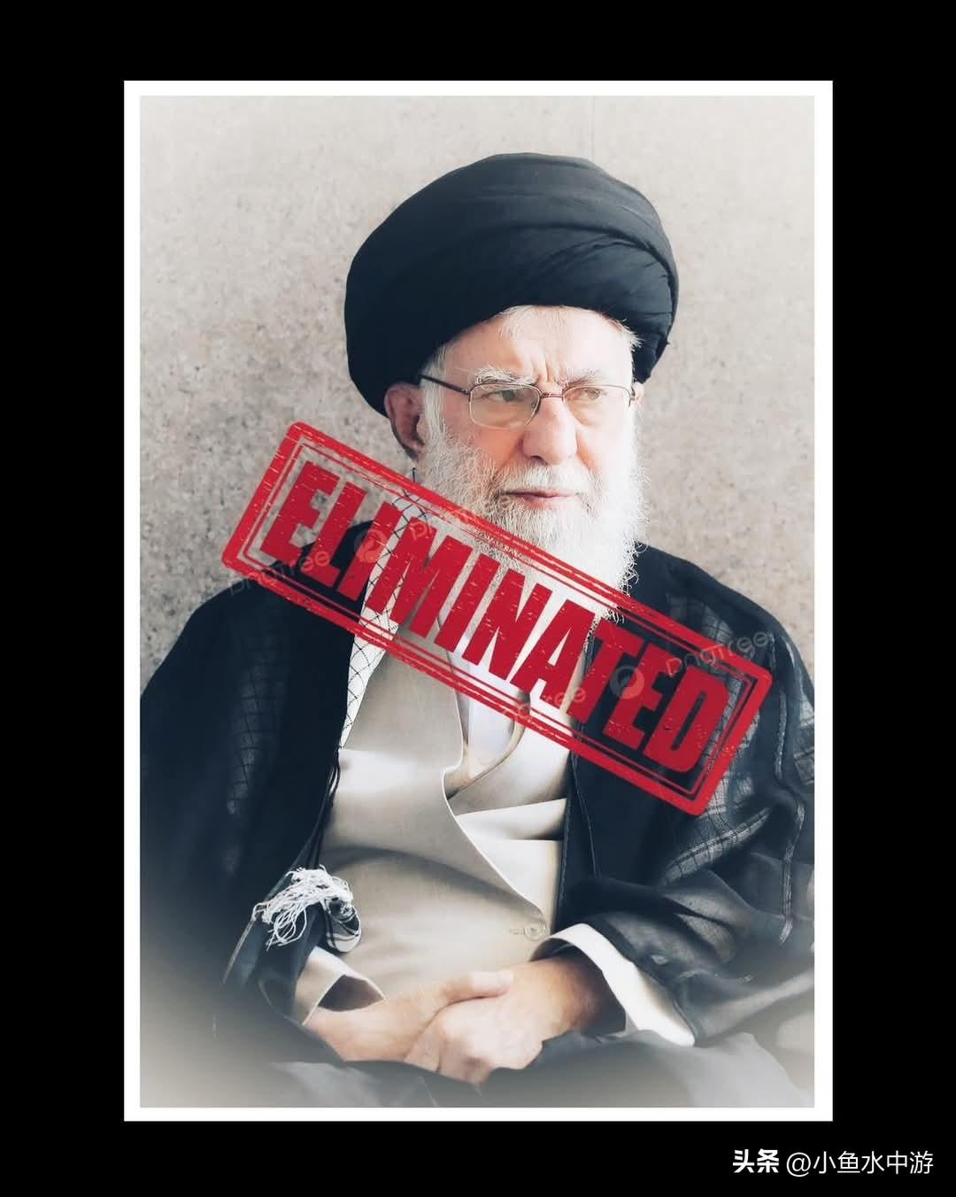 伊朗最高精神领袖阿里·哈梅内伊（Ali Khamenei）的遗体在其被摧毁的住所