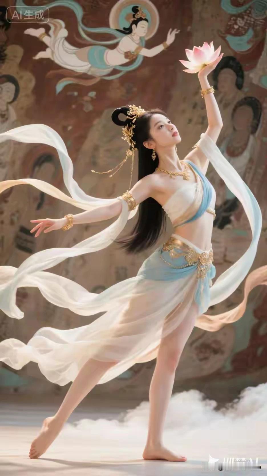 文笔挑战
上句：古色古香青花瓷
下句：美轮美奂飞天女