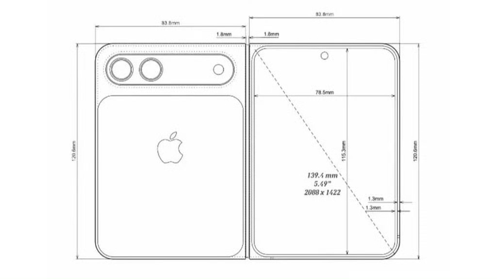 苹果首款折叠iPhone是胖折叠？[流鼻血] ​​​