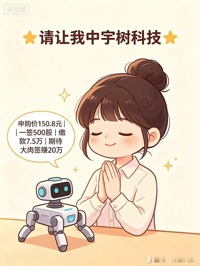 宇树科技中签率  听说是个大肉签，中签一手500股，需要缴款7.54万，运气好可