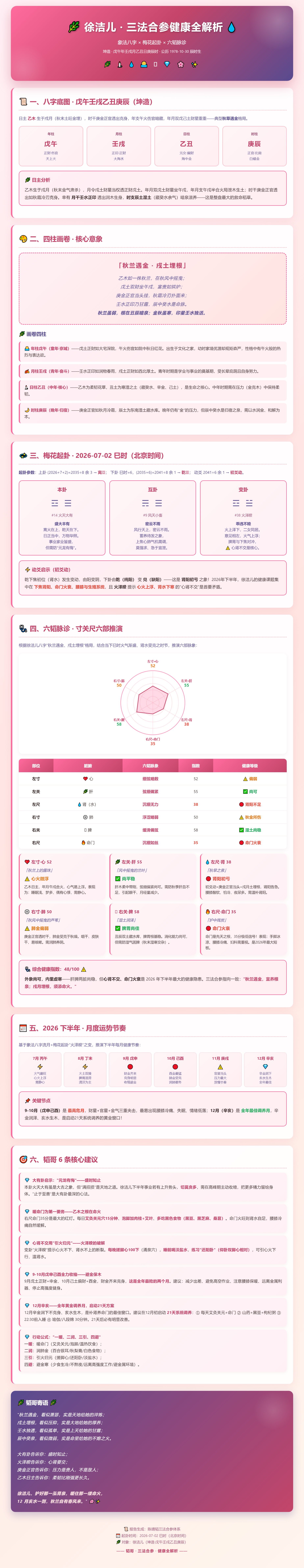会星座的兔子徐洁儿 大家私下约了好多聚会 1.🌟大有卦忠告：鼎盛之时懂得止步，