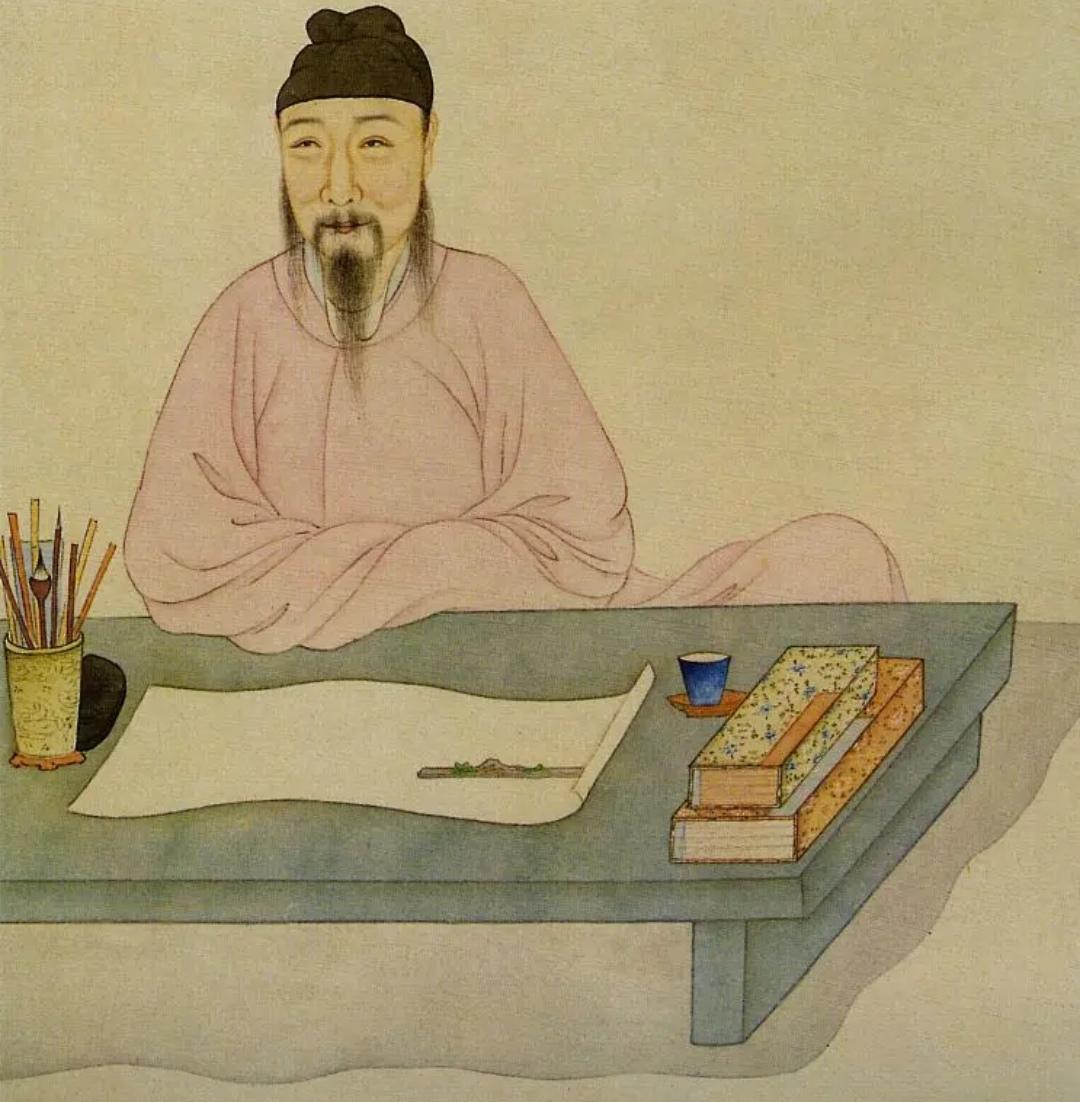 上联，？？？

下联，一绝，伯虎绘画佳人图