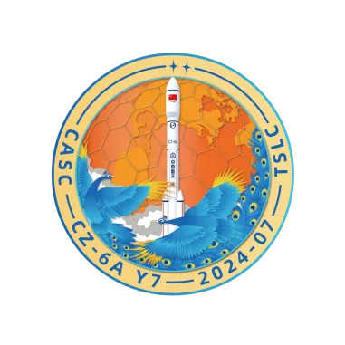 长征六号甲遥七运载火箭发射天绘五号02组卫星任务徽章！ ​​​