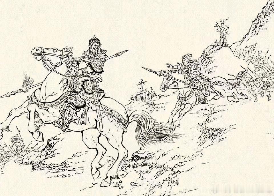 三国 孔明初出茅庐，布下陷阱要火烧夏侯惇，赵云诈败，刘备诱敌，被一人看穿，在孔明