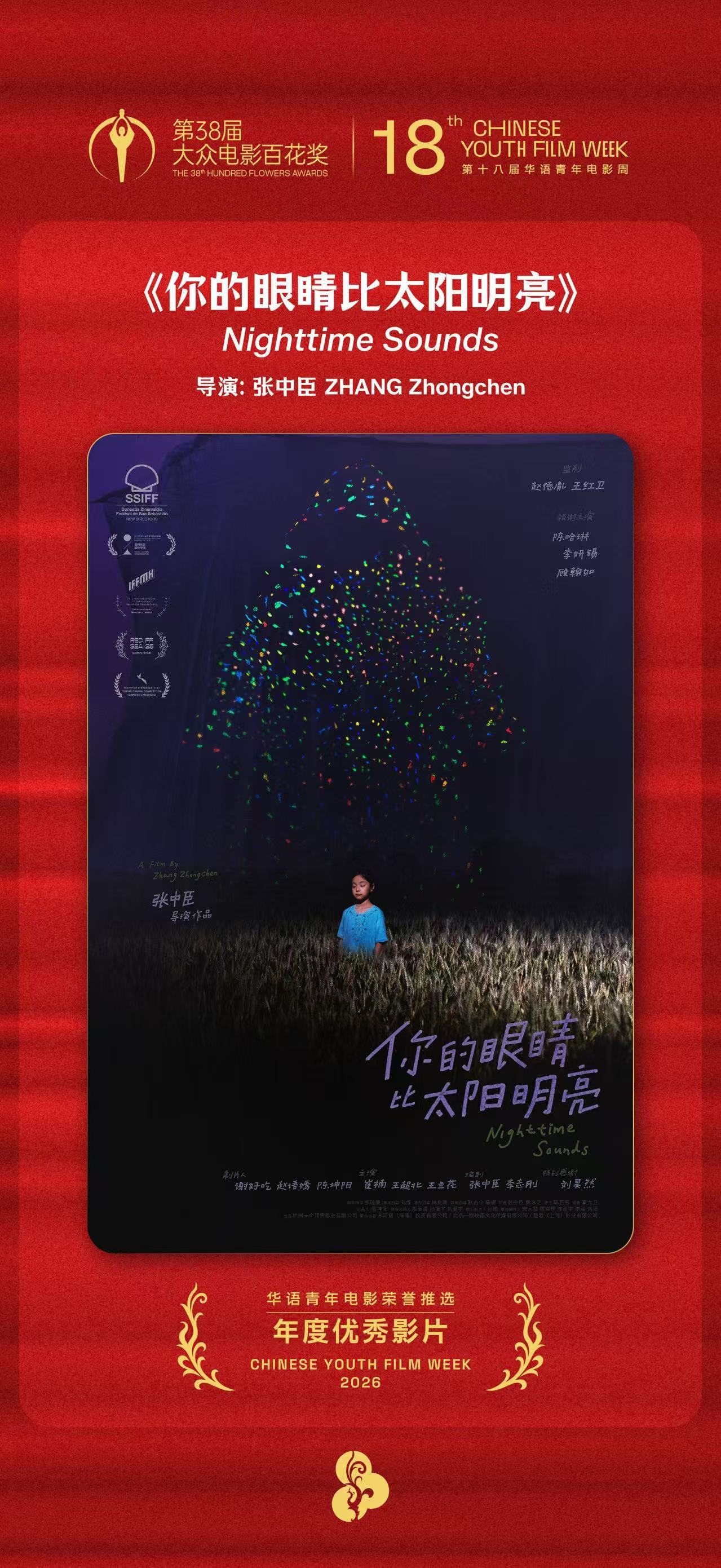 第十八届华语青年电影周 年度优秀影片《你的眼睛比太阳明亮》张中臣 