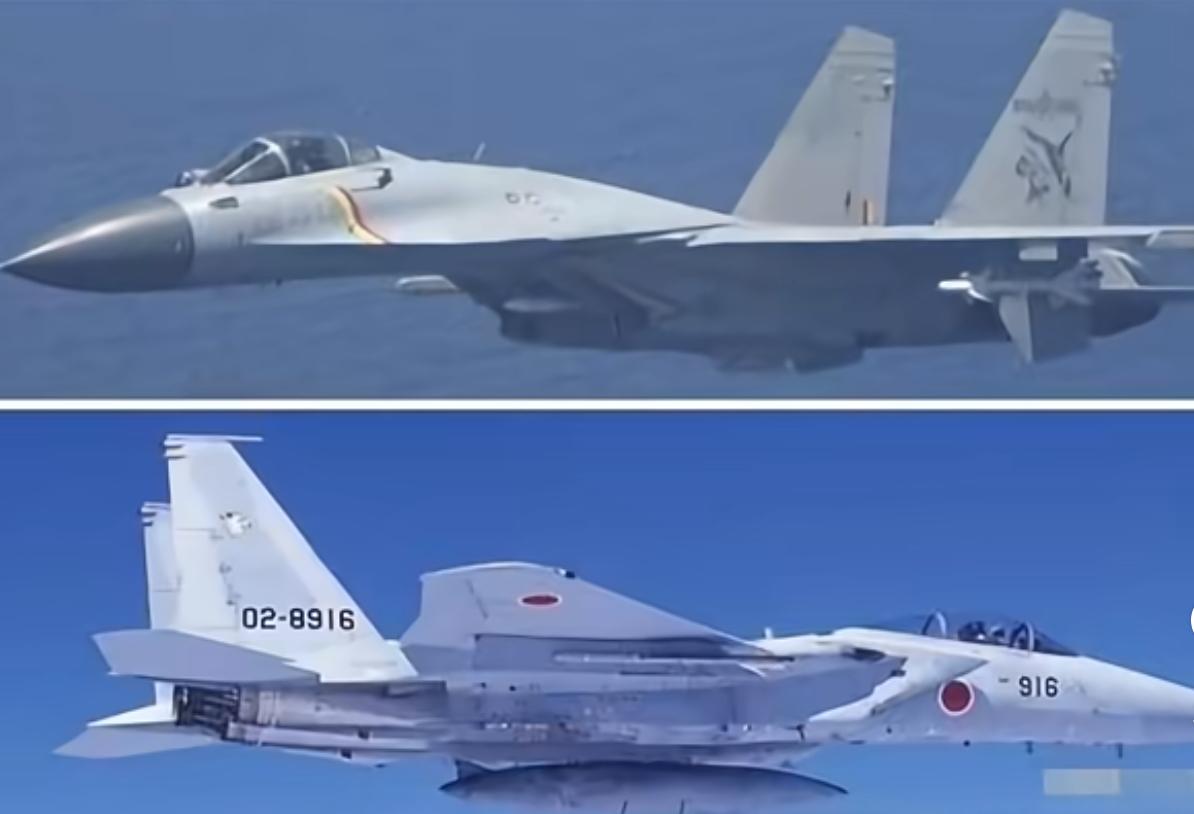 日本静冈县上空，日本自卫队战机16日和17日两天，在同一地点遭到激光照射，16日