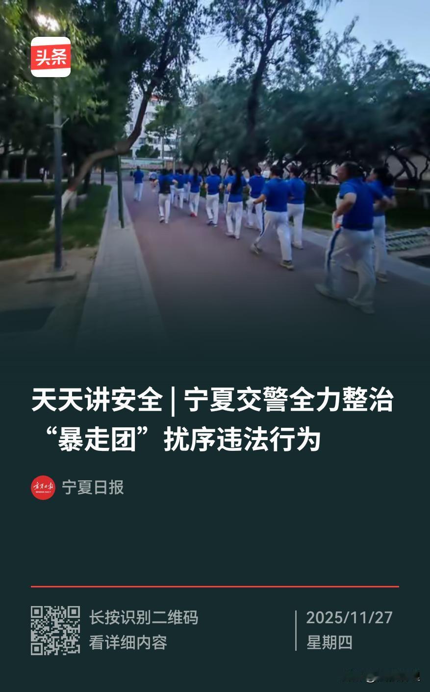 只要官方重视，没有规范不了的暴走团[鼓掌]整治暴走团 2025年9月以来宁夏公安