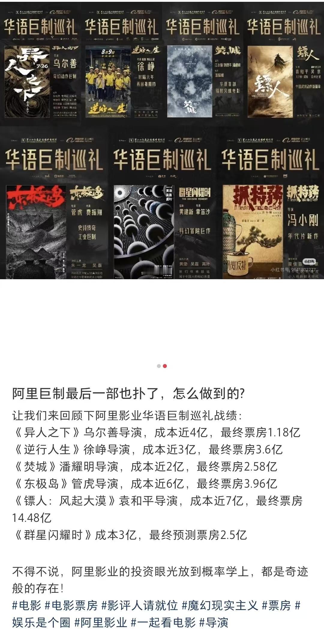 大片纷纷扑街，大导的梦该醒了！
今年大投资的电影，除了春节档的《飞驰人生3》《镖