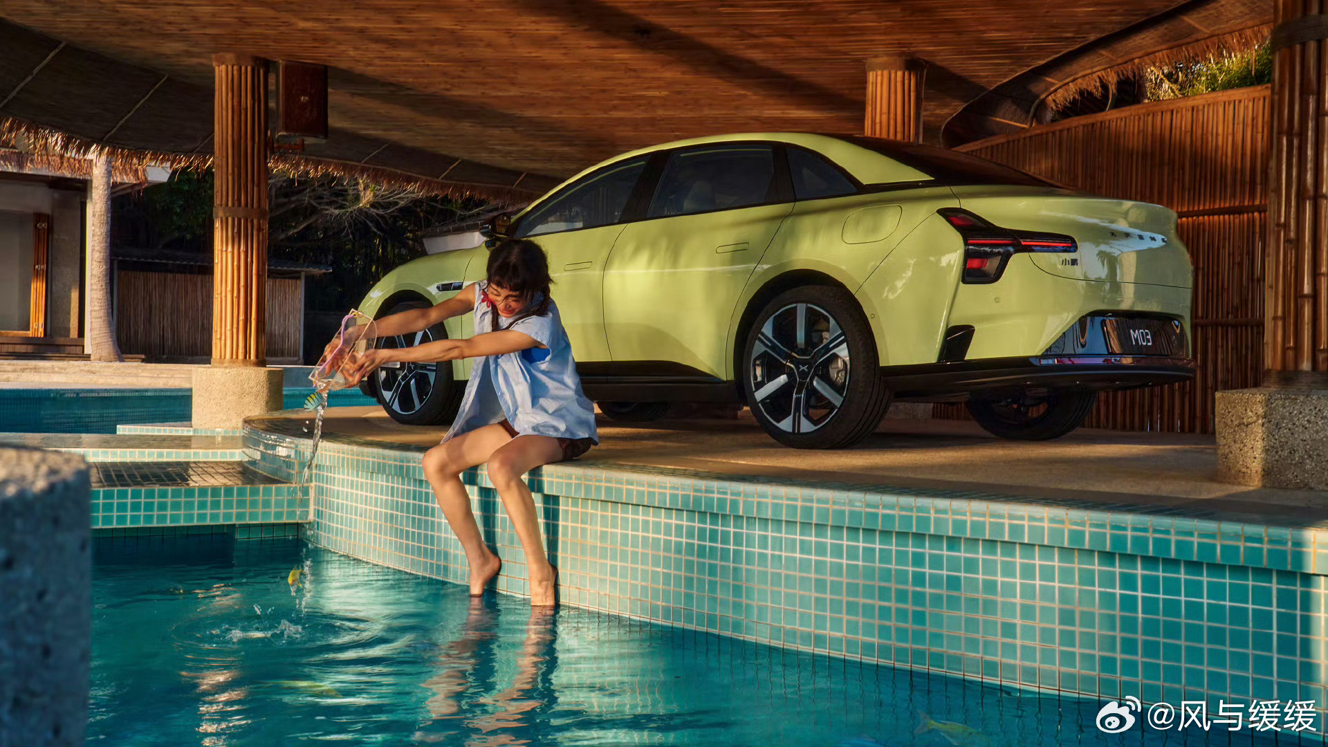 救命！这波春日颜值杀我！新款小鹏MONA M03终于要登场啦💚💜 牛油果绿奶