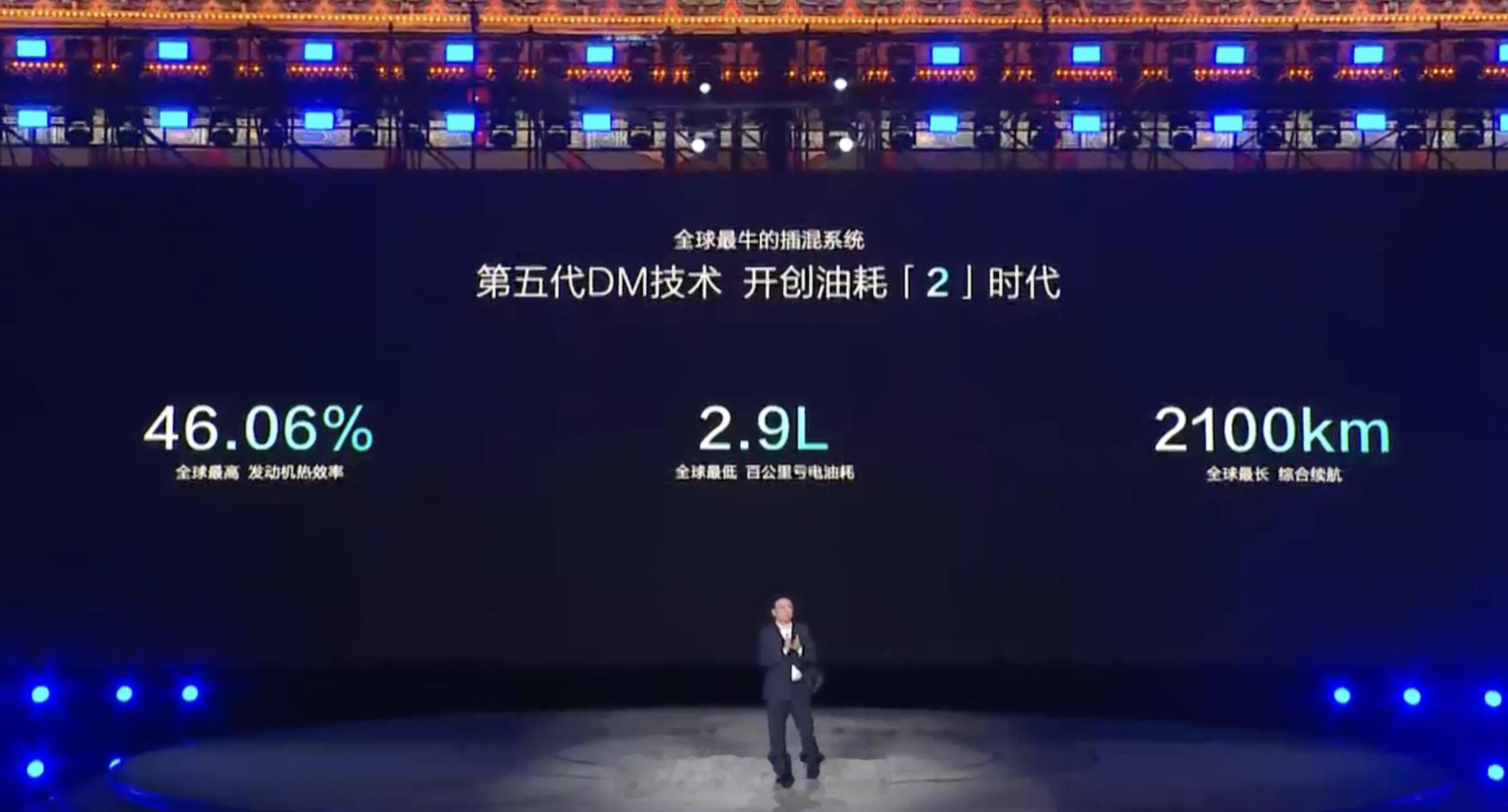 #比亚迪第五代DM技术发布##比亚迪发布会#   第五代DM技术发动机效率高达4