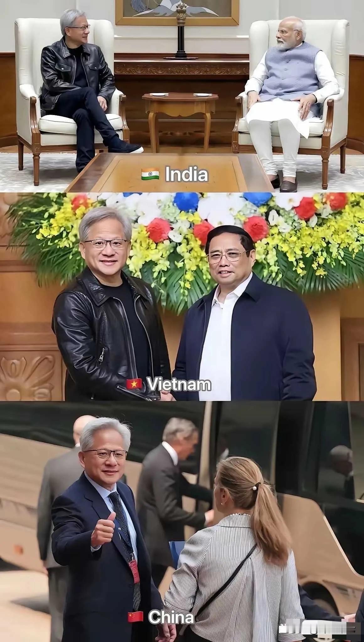 只要场合足够正式、分量够重，黄仁勋也会收起随性的一面，也是会穿西装的[笑哭]