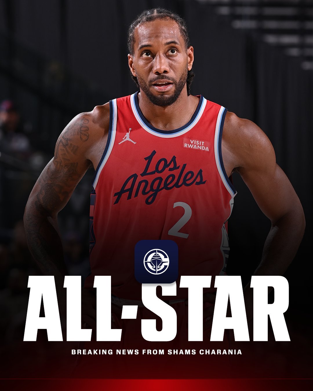 shams：伦纳德追加入选 2026 年 NBA 全明星赛。在最初公布的 24 