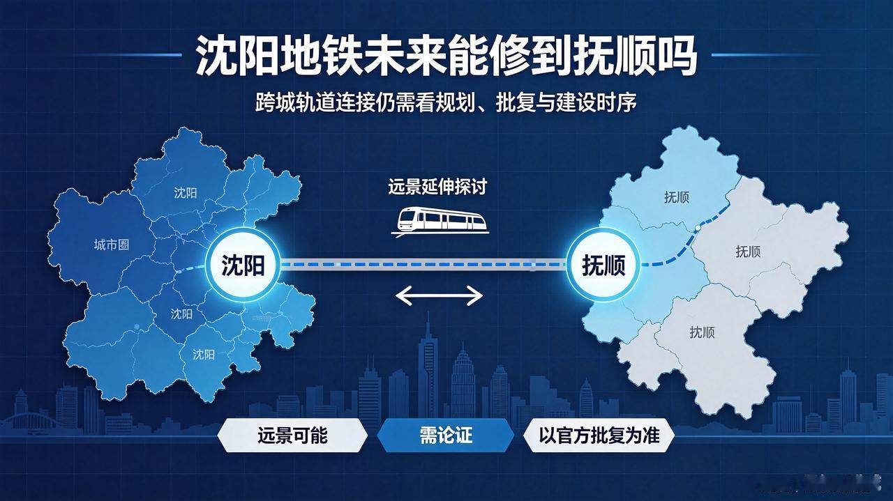 沈阳地铁未来能修到抚顺吗一条钢轨连两市，沈抚盼来地铁通途