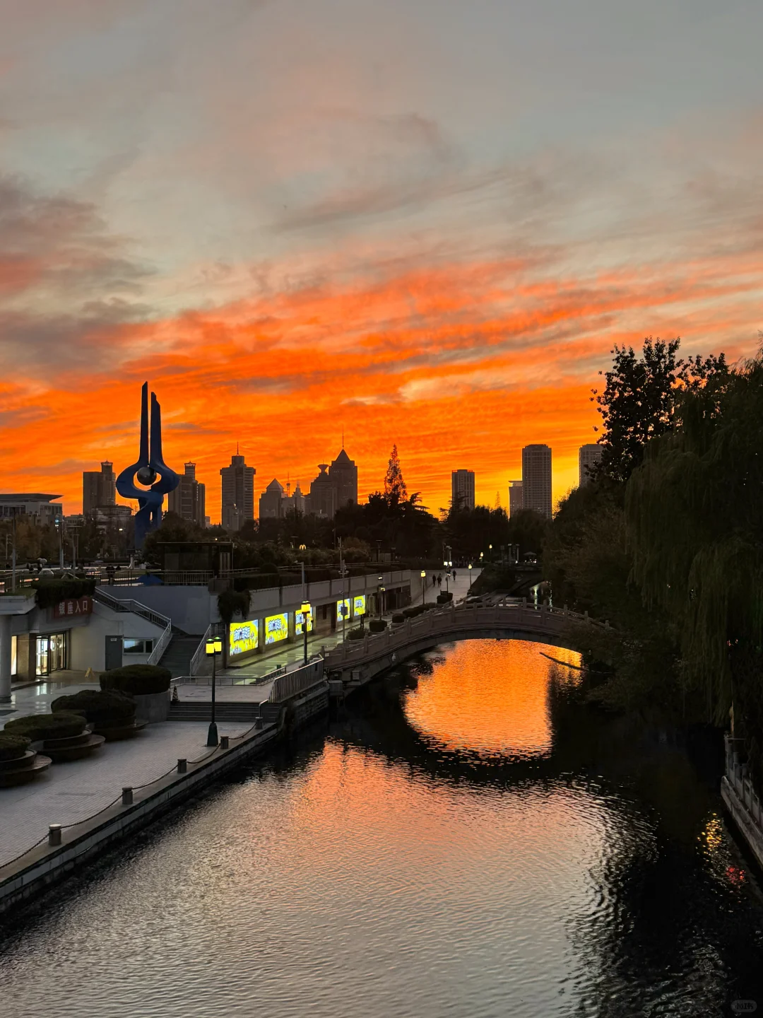 11.4实况济南！拍到史诗级火烧云！！！！