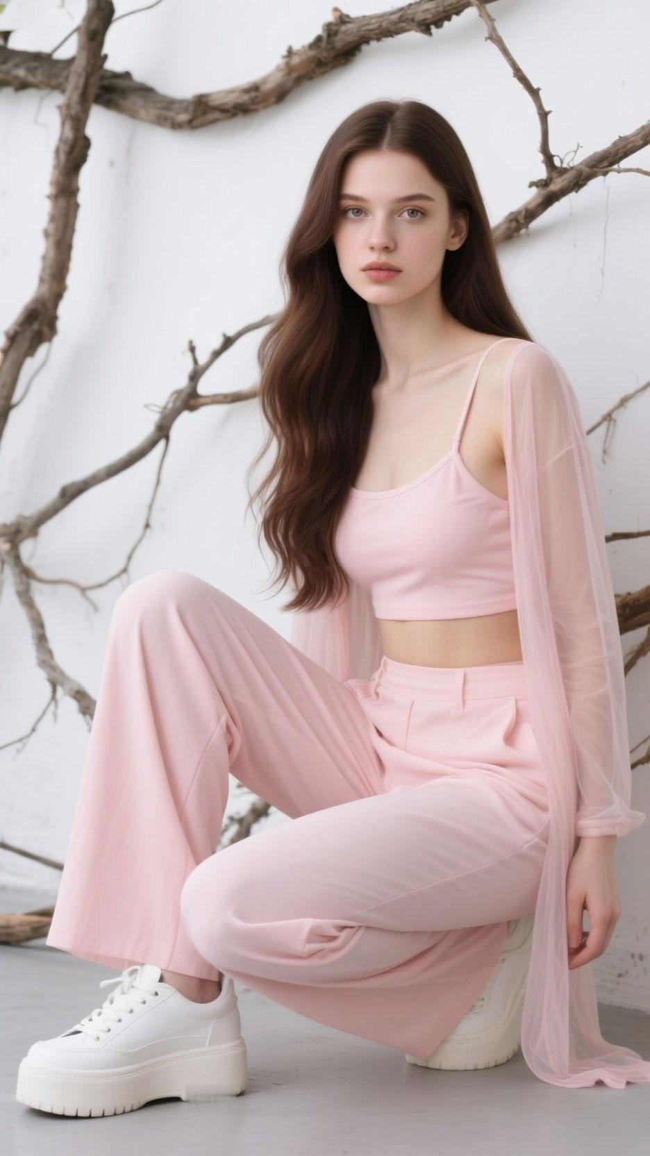 温柔粉嫩穿搭，少女心满满！💕气质穿搭怎么穿才恰到好处?