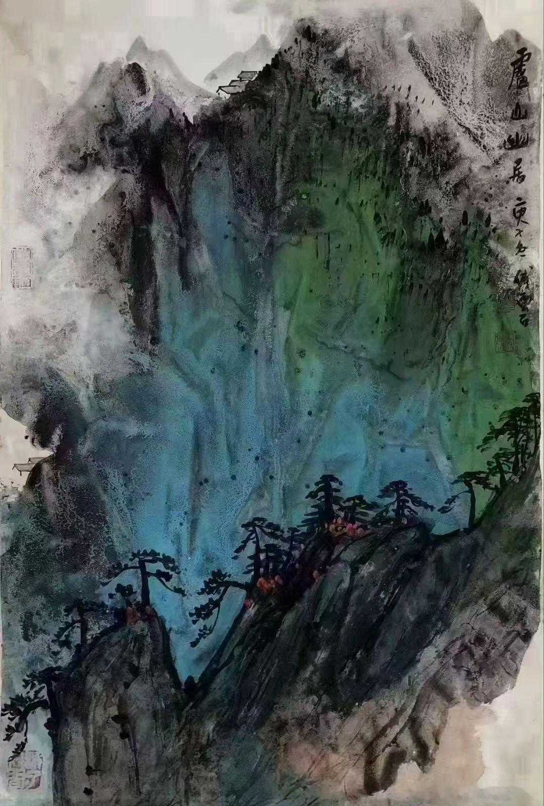 名家作品友情代理推荐分享【傅师平】笔名傅云石，83年出生于傅抱石故里江西新余，自