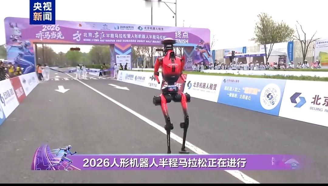300个机器人跑半马荣耀是真牛逼，机器人半程马拉松比赛，自主和遥控全都第一遥控用