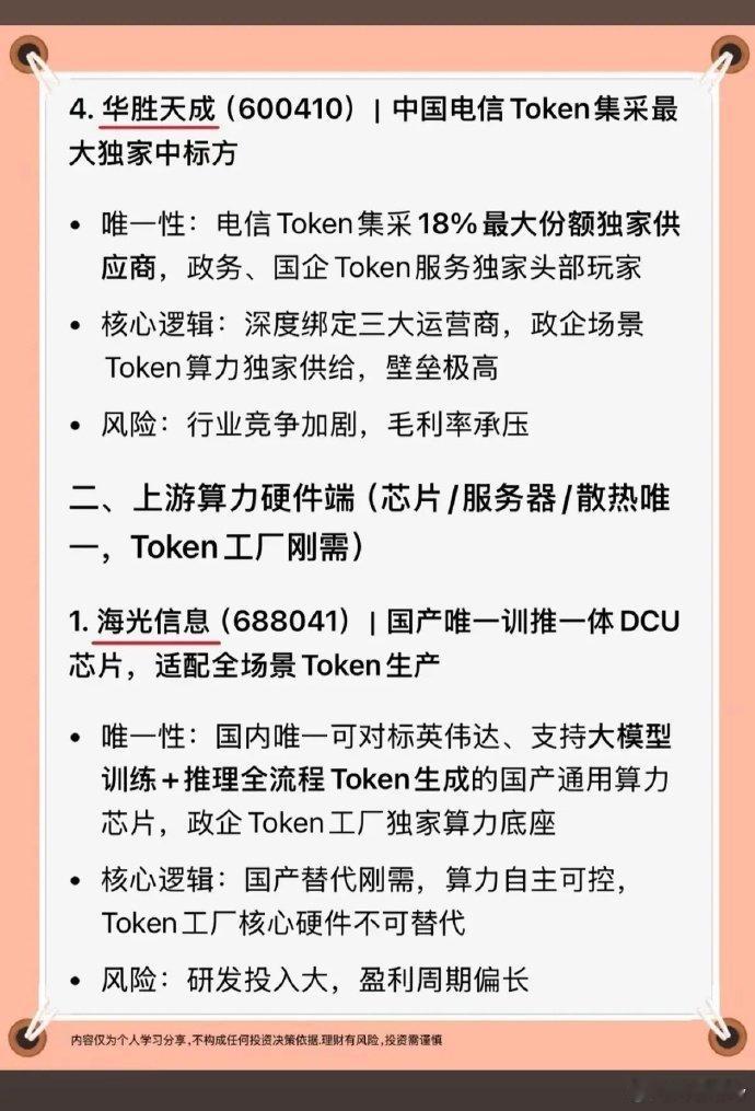 Token工厂：算力具备唯一性的核心企业！1.Token工厂运营端2.上游算力硬